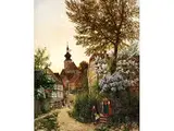 Maiabend im Tieftal – Erfurt by Emil Zschimmer, 1842 – 1917, oil on canvas, offered Apr 2018