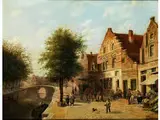 Grachtenvedute by Adrianus Eversen, oil on panel, sold Dec 2015