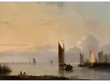Ein Ruhiger tag an der see by Lodewijk Johannes Kleijn, oil on panel, sold Sep 2020