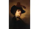 Tronje Eines Mannes mit Federbarett – Nach Einem Gemälde von Ferdinand bol (1616 – 1680) by Petrus Gerardus Vertin, oil on canvas, offered Dec 2025