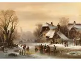 Wintervergnügen by Anton Doll, oil on canvas, sold Sep 2025