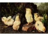 Hühnchen by Aurelio Tiratelli, oil on panel, offered Dec 2016