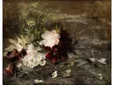 Wasserlilien by Geraldine Jacoba Bakhuyzen van de Sande, 1826 Den Haag – 1895 ebenda, oil on canvas, offered Mar 2025