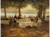 In Berg am Starnberger see by Otto Eduard Pippel, oil on canvas, offered Jun 2025