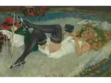 Die Lesende by Harry Maas, oil on canvas, offered Sep 2023