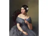 Portrait Einer Eleganten Jungen Frau by Ferdinand Georg Waldmüller, oil on panel, sold Mar 2026
