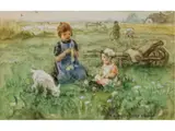 Frühling by Jan Zoetelief Tromp, watercolor, sold Mar 2025