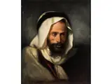 Studienkopfe Eines Orientalen by Charles Louis Müller, oil on canvas, offered Jun 2024