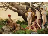 Das Urteil des Paris by Fabio Fabbi, oil on canvas, offered Mar 2026
