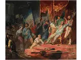 Februarrevolution in Paris by Paul Martin, watercolor, offered Sep 2015