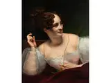 Die Wartende by S. Mingasson de Martinazeau, oil on canvas, sold Dec 2018