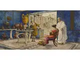 Der Vasenverkäufer by Ettore Forti, watercolor, sold Dec 2018