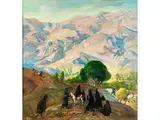 Südrussische/ Kaukasische Berglandschaft by V. Petrochenko, oil on canvas, offered Jun 2016