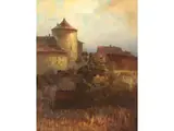 Kufstein by Oskar Mulley, oil on board, offered Jun 2024