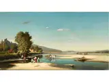 Orgon by Edouard Louis Cauvin, oil on canvas, offered Jun 2024