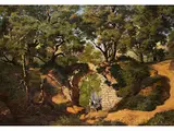 Waldlandschaft mit Ruine by Abel de Pujol, oil on canvas, offered Mar 2019