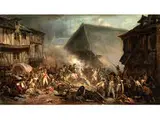 Die Schlacht von le Mans by Jean Sorieul, oil on canvas, offered Mar 2015