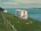 Calvert, Avalon Peninsula by Alan Caswell Collier, oil on board, sold Sep 2022