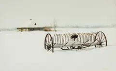 Hay Rake by Leonard James Gibbs, watercolour on paper, sold Sep 2022