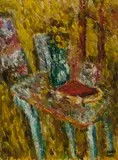 Interior with Flowers by Paterson Ewen, 1951, oil on canvas on board, sold Sep 2022