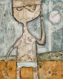 Untitled by John Richard Reppen, oil on board, sold Sep 2022