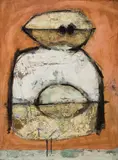 Untitled by John Richard Reppen, 1961, oil on board, sold Sep 2022