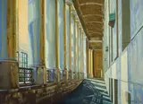The Cloister by Chris Temple, 2001, oil on canvas, sold Aug 2022