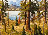 September, Above Naramata by Rod Charlesworth, oil on canvas, sold Jul 2022