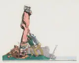 Planting a Zunuk by Walter J. Phillips, 1930, colour woodcut, sold Jul 2022