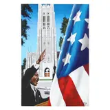 Untitled (Martin Luther King at Duke Chapel) by Bill Pearson, Acrylic on canvas, sold Jan 2025