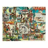 Recreation by Marianne Manasse, Mixed media collage on masonite, sold Jan 2025