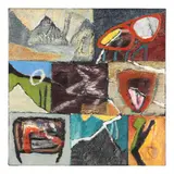 Squishy's Revenge by Barbara Fisher, Acrylic and mixed media on canvas, sold Jan 2025