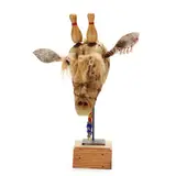 Pin Head by Jacquelyn Nouveau, Mid-late 20th century mixed media textile including beads, sold Jan 2025