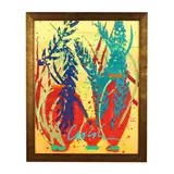 Untitled (Ikebana) by Dale Chihuly, Six color lithograph with original handwork in acrylic, sold Jan 2025