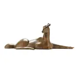 Dozin' Doe by Tim Cherry, Bronze with applied marbleized patina, sold Jan 2025