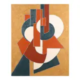 Large Abstract Composition by Gilbert Thevenot, Oil and sand on canvas, sold Jan 2025