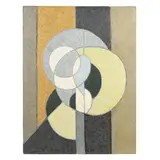Untitled Abstract Composition by Gilbert Thevenot, Oil and sand on burlap canvas, sold Jan 2025