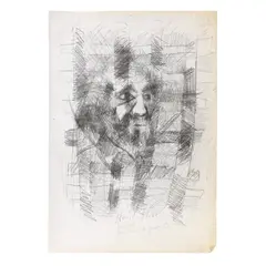 Pour...Pour Vallet...Pour Tochcovitch by Jacques Jourdan, Graphite on paper, sold Jan 2025