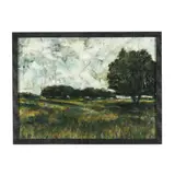 Landscape by Mike Shetterly, Mixed media on board, sold Jan 2025