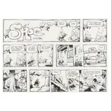 Shoe Comic Strip by Jeff MacNelly, Ink on paper, sold Jan 2025