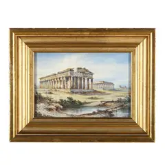 Ruins of Pesto by Consalvo Carelli, Watercolor on paper, sold Jan 2025