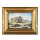 Ruins of Pesto by Consalvo Carelli, Watercolor on paper, sold Jan 2025