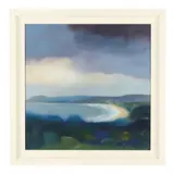 Rainclouds over Culdaff Strand by Sharon McDaid, Oil on canvas, sold Jan 2025
