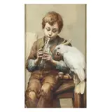 Chums by Helen Stratton, Watercolor and gouache on paper, sold Jan 2025