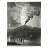 Eruption of Mount Aetna in 1669 by Thomas Sutherland, Engraving and aquatint, sold Jan 2025