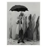 Isaac Singer and Umbrella by Abe Frajndlich, Gelatin silver print, sold Jan 2025