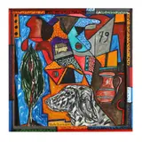 Untitled (Abstract with Dog's Head) by Italo Scanga, Watercolor, sold Jan 2025