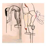 Acrophobia by Fay Jones, Acrylic and Sumi on paper, sold Jan 2025