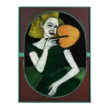 Now I Have the Fan by Gregory Grenon, Oil on Plexiglass, sold Jan 2025
