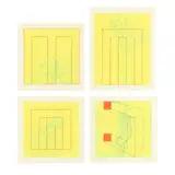 Four Drawings by Audra Skuodas, Mixed media on paper, sold Jan 2025